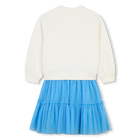 Vestito bi-materiale fantasia BILLIEBLUSH 
                    BAMBINA