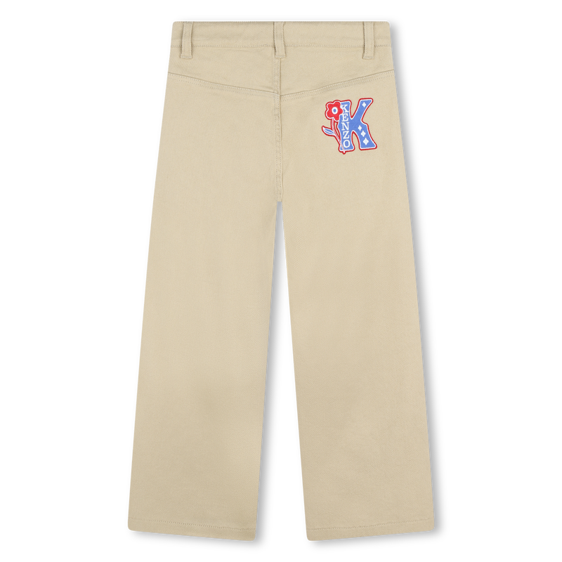 Pantaloni svasati in cotone KENZO KIDS 
                        BAMBINA