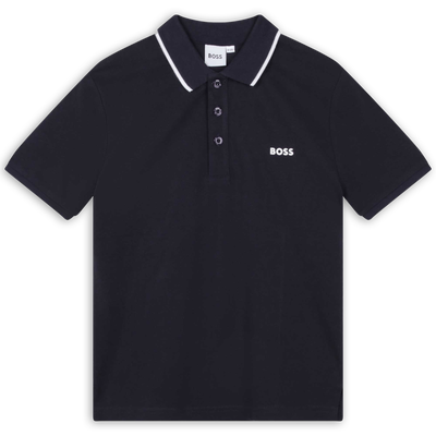 POLO A MANICHE CORTE BOSS RAGAZZO