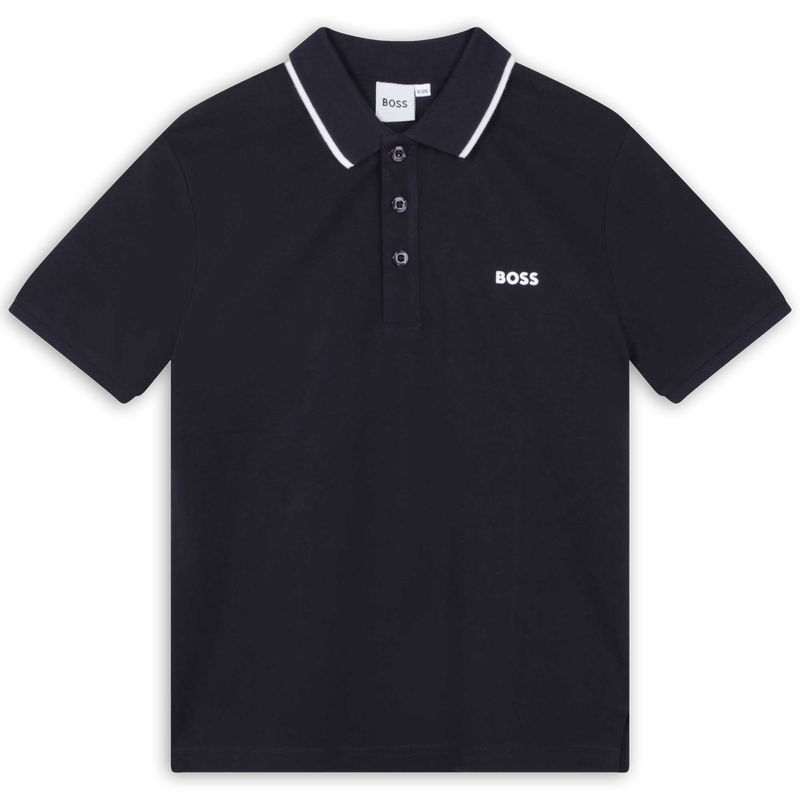 POLO A MANICHE CORTE BOSS 
                        RAGAZZO