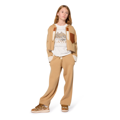 Pantaloni a gamba larga in maglia LANVIN BAMBINA