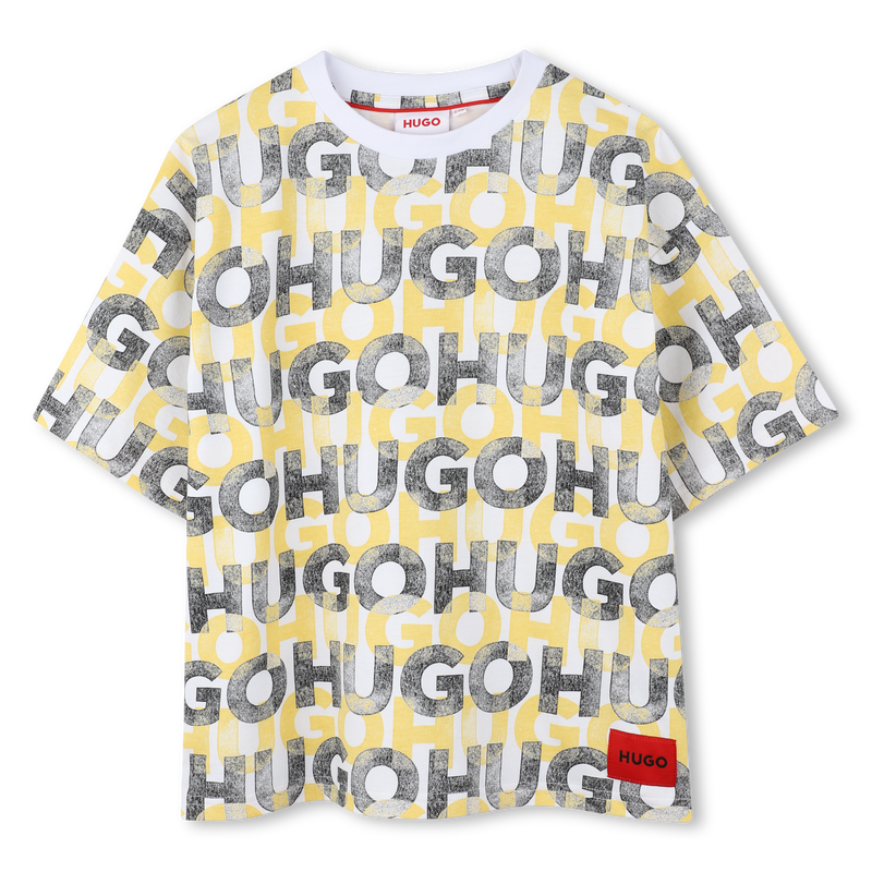 T-shirt con stampa all-over HUGO 
                        RAGAZZO