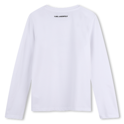 Maglietta a maniche lunghe KARL LAGERFELD KIDS BAMBINA