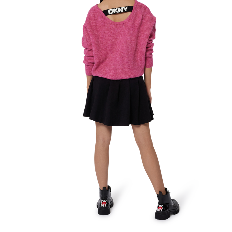 Pullover in maglia DKNY 
                        BAMBINA