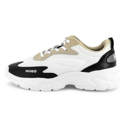 Sneakers stringate bimateriali HUGO RAGAZZO