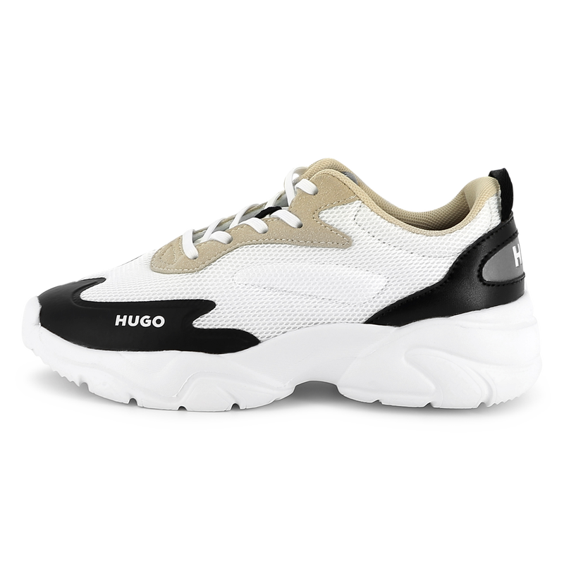 Sneakers stringate bimateriali HUGO 
                        RAGAZZO