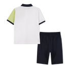 Polo e shorts in cotone BOSS 
                    RAGAZZO