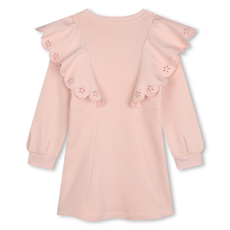 Abito in felpa con volant CHLOE 
                        BAMBINA