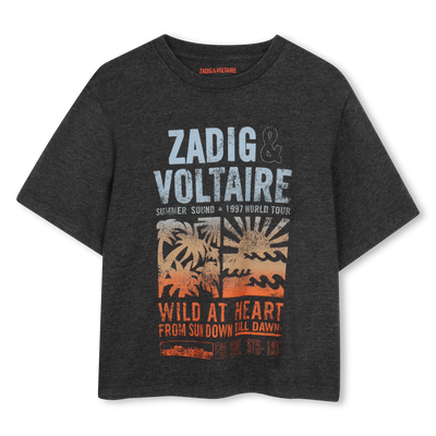 T-SHIRT A MANICHE CORTE ZADIG & VOLTAIRE RAGAZZO