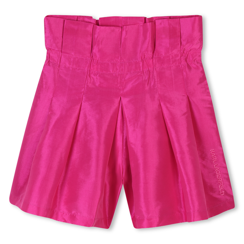 Shorts da cerimonia in taffet&agrave; KARL LAGERFELD KIDS 
                        BAMBINA