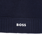 Cappello lavorato a maglia con logo BOSS 
                    RAGAZZO