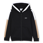 Cardigan con cappuccio, NERO, hi-res