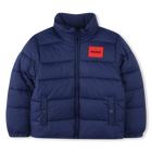 Piumino con zip idrorepellente HUGO 
                    RAGAZZO