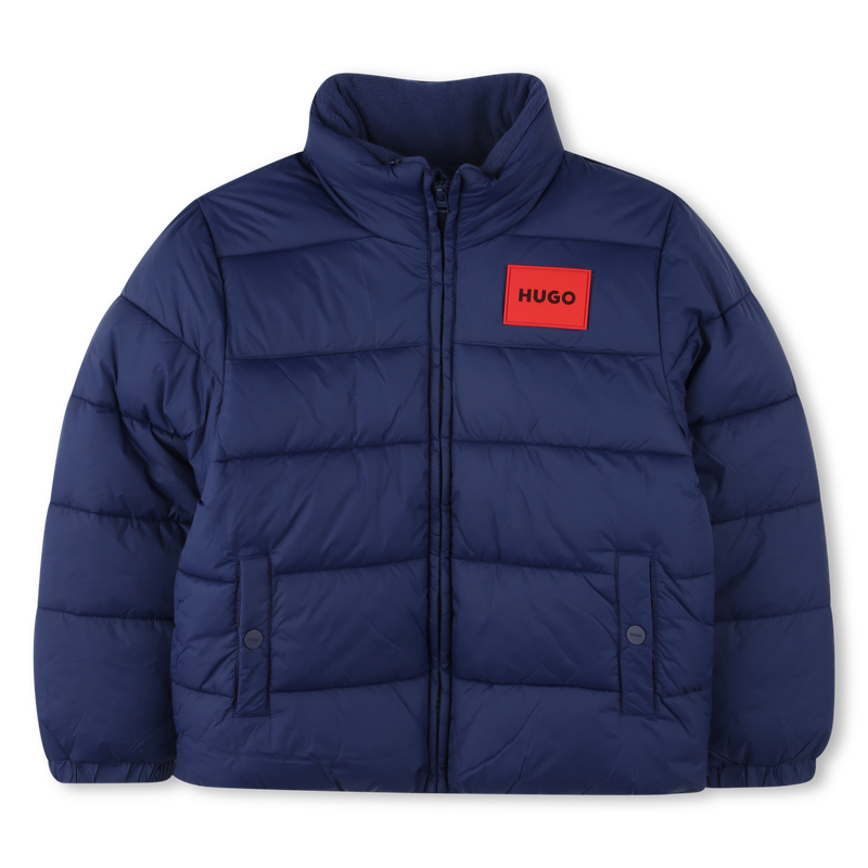 Piumino con zip idrorepellente HUGO 
                        RAGAZZO