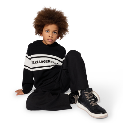 Felpa con cappuccio KARL LAGERFELD KIDS RAGAZZO