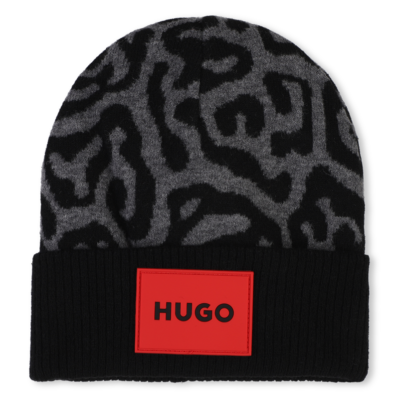 Jacquard Knit Hat HUGO 
                        BAMBINA