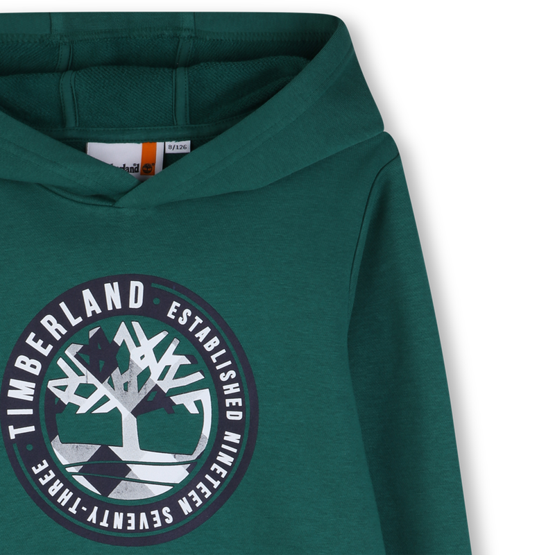 FELPA CON CAPPUCCIO TIMBERLAND 
                        RAGAZZO