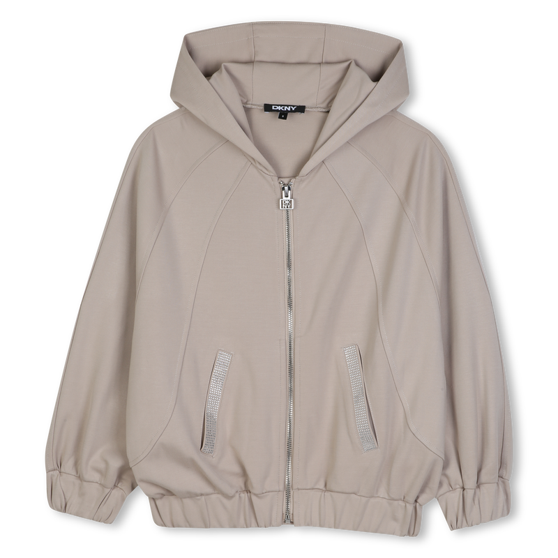 Cardigan con cappuccio DKNY 
                        BAMBINA