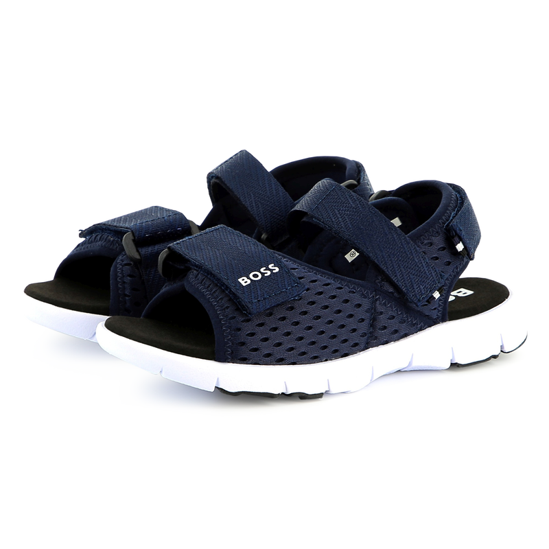 Sandali in tela a strappo BOSS 
                        RAGAZZO