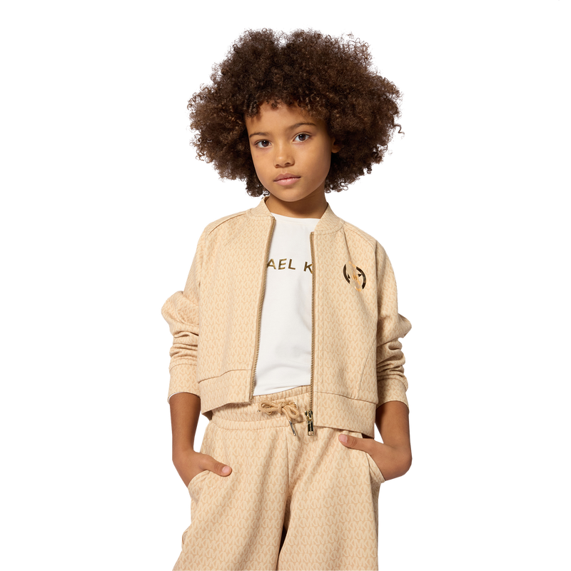 Cardigan in doppio jersey MICHAEL KORS 
                        BAMBINA