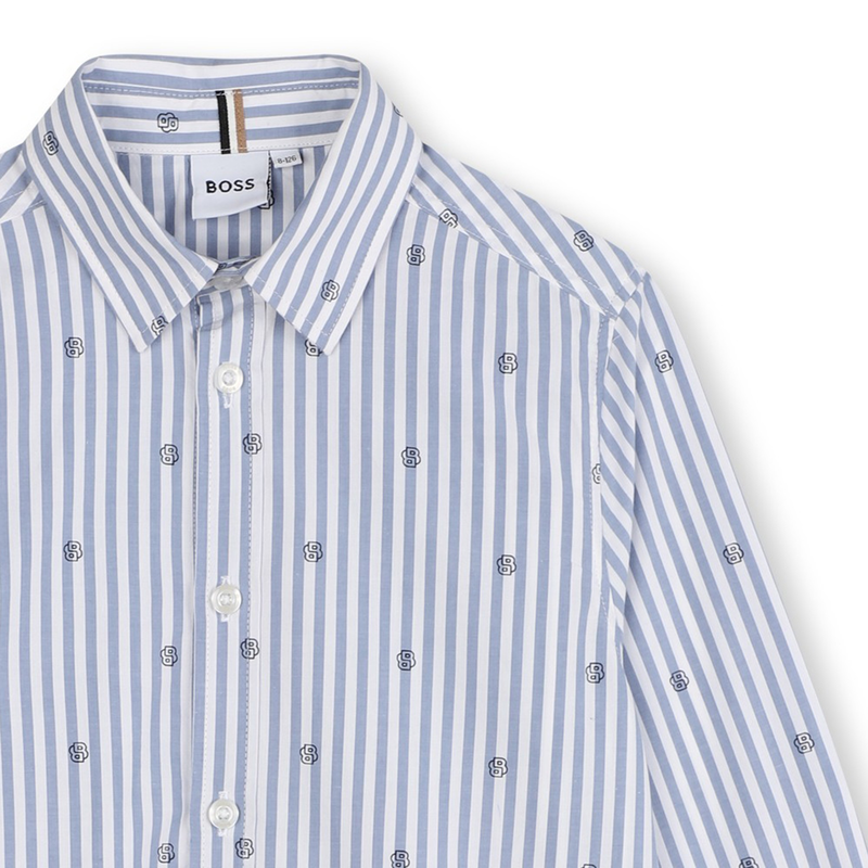 Camicia maniche lunghe cotone BOSS 
                        RAGAZZO