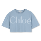 T-shirt a maniche corte, BLU, hi-res