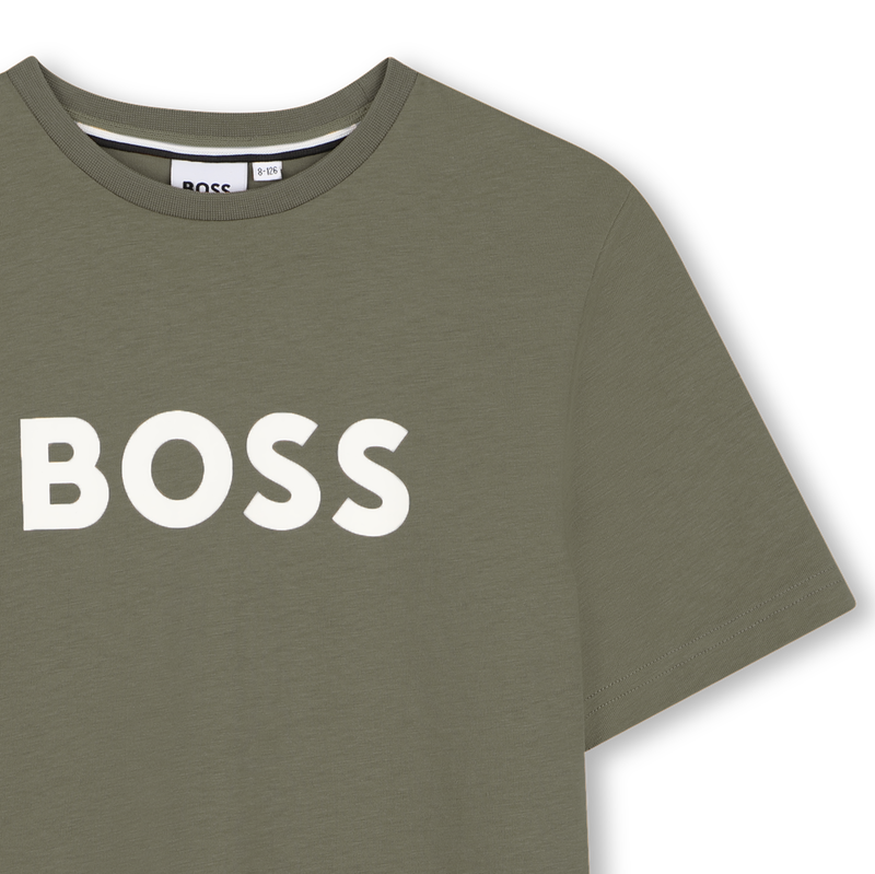 T-SHIRT A MANICHE CORTE BOSS 
                        RAGAZZO