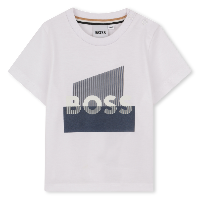 T-SHIRT A MANICHE CORTE BOSS 
                        RAGAZZO