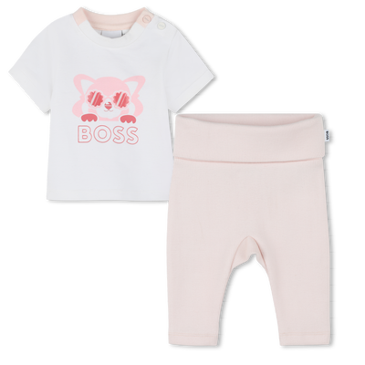 Completo t-shirt e legging BOSS BAMBINA