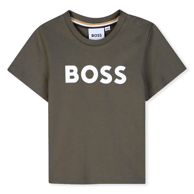 T-SHIRT A MANICHE CORTE BOSS 
                        RAGAZZO
