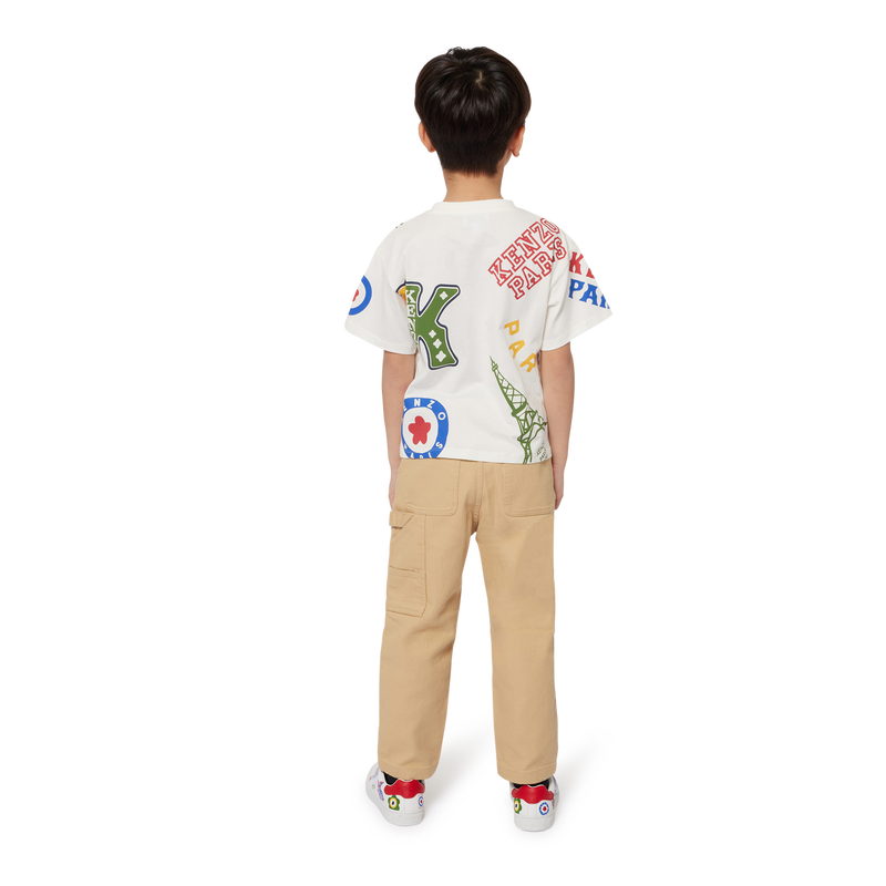 Cotton Twill Pants KENZO KIDS 
                        RAGAZZO
