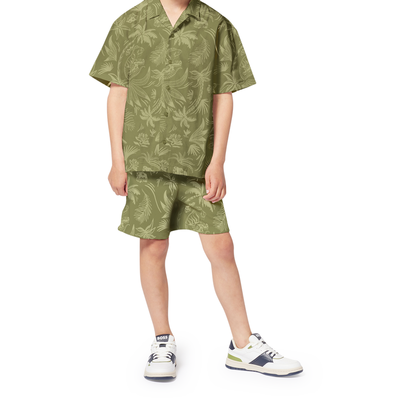 Bermuda in cotone stampato BOSS 
                        BAMBINO
