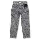Pantaloni in denim jacquard MARC JACOBS 
                    RAGAZZO