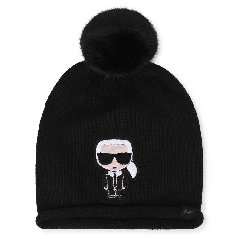 Berretto con pompon KARL LAGERFELD KIDS 
                        BAMBINA