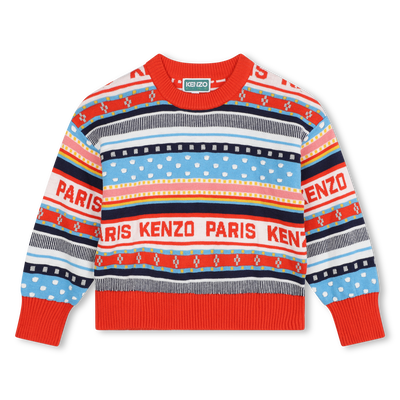 Maglione in jacquard KENZO KIDS BAMBINA