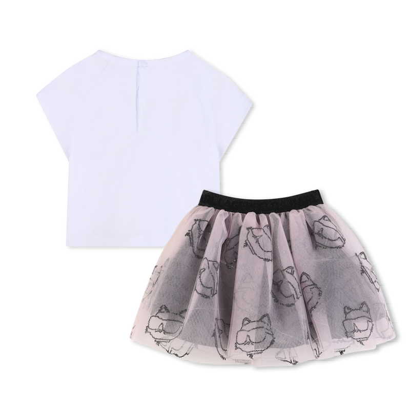SET T-SHIRT E GONNA KARL LAGERFELD KIDS 
                        BAMBINA