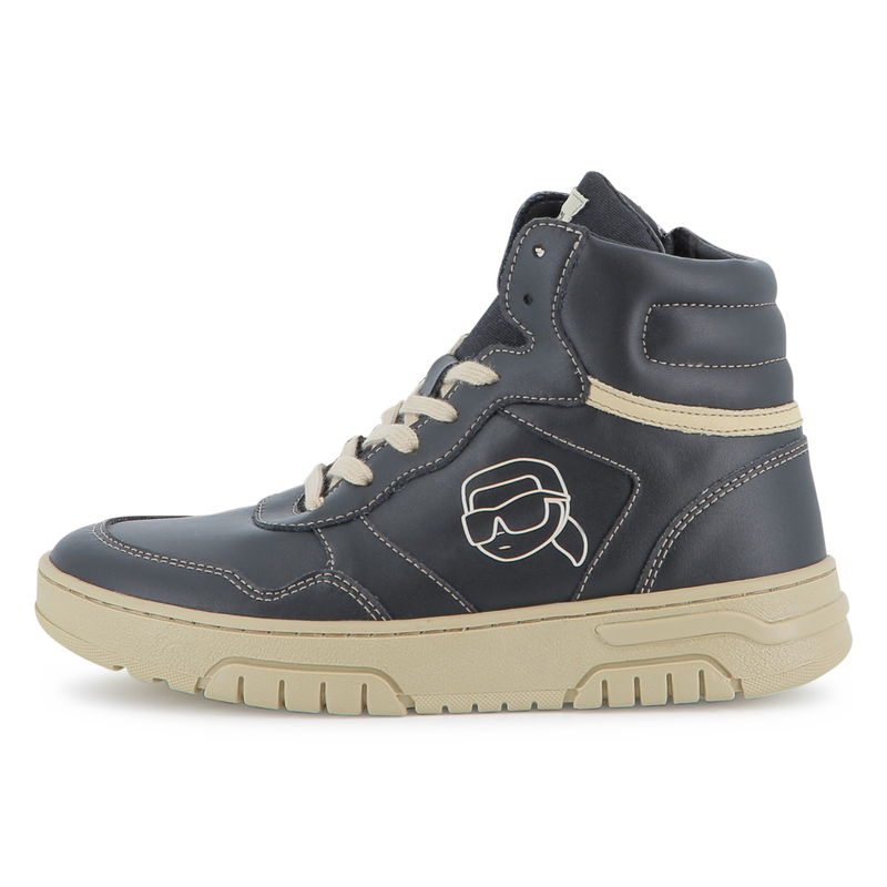 Sneakers alte stringate KARL LAGERFELD KIDS 
                        RAGAZZO