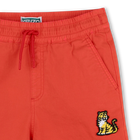 Bermuda in cotone con stemma KENZO KIDS 
                    RAGAZZO