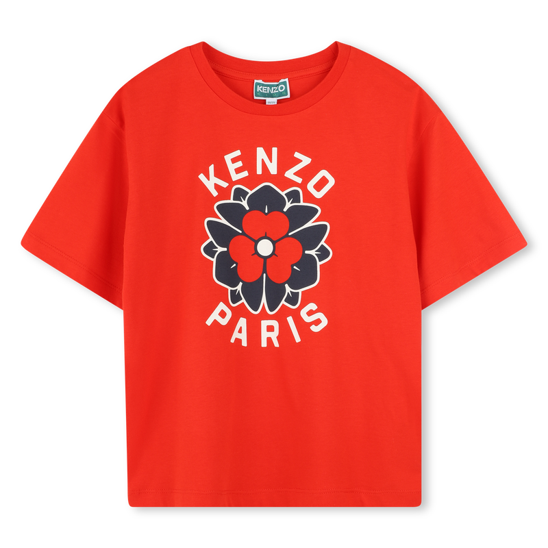 T-shirt con stampa e logo KENZO KIDS 
                        BAMBINA