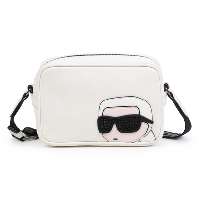 Borsa regolabile con badge KARL LAGERFELD KIDS BAMBINA