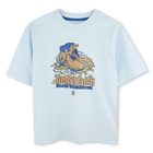 T-shirt ampia con stampa, BLU CIELO, hi-res