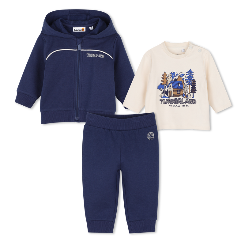 Set pantalone, cardigan e t-shirt TIMBERLAND 
                        RAGAZZO