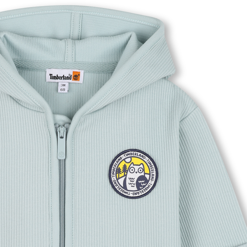 Cardigan con cappuccio a costine TIMBERLAND 
                        RAGAZZO