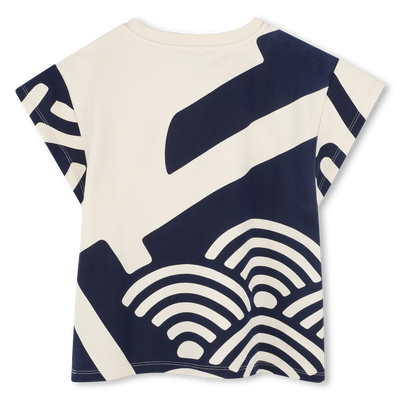 T-shirt in felpa stampata KENZO KIDS BAMBINA