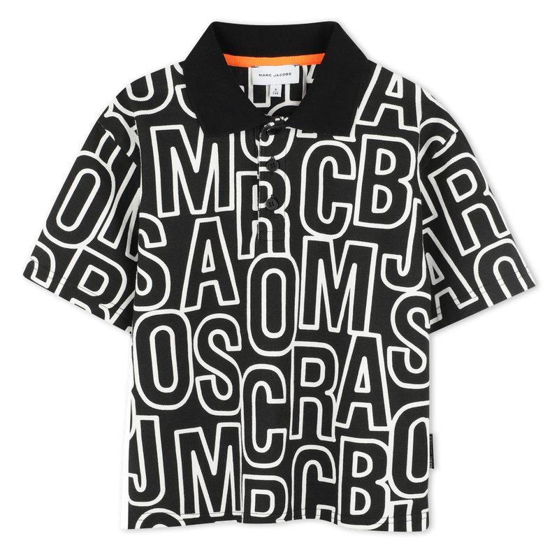 Polo con stampa monogramma MARC JACOBS 
                        RAGAZZO