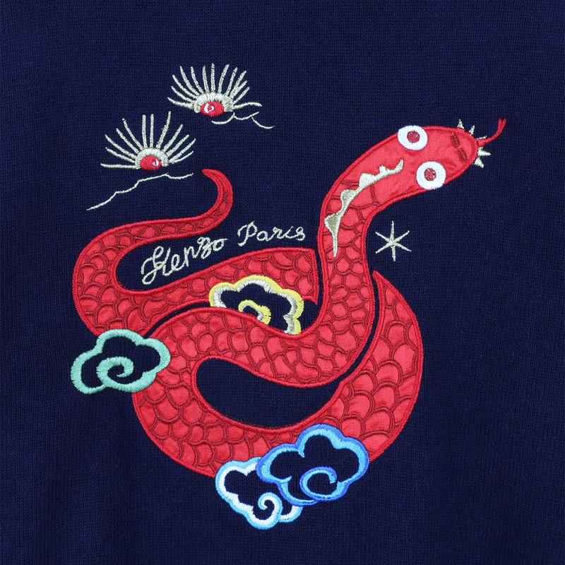 Pullover a maglia con ricamo KENZO KIDS 
                        BAMBINA