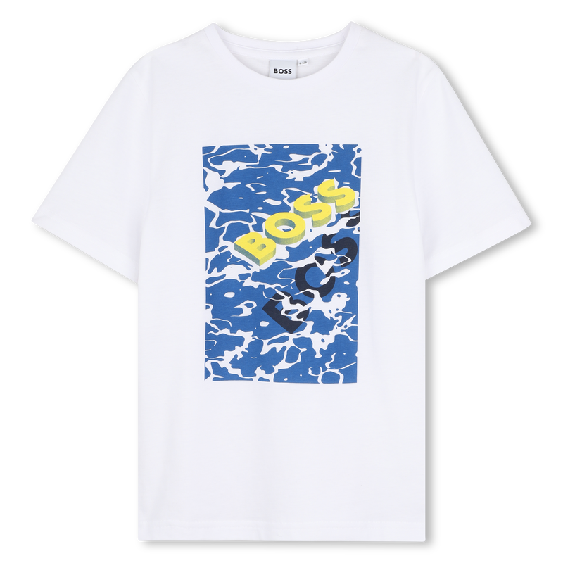 T-SHIRT A MANICHE CORTE BOSS 
                        RAGAZZO