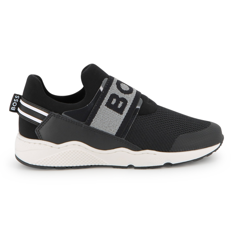 SNEAKERS IN PELLE DI VACCHETTA BOSS 
                        RAGAZZO