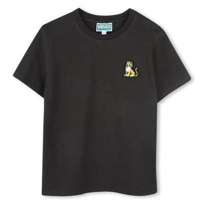 T-shirt in cotone con patch KENZO KIDS UNISEX