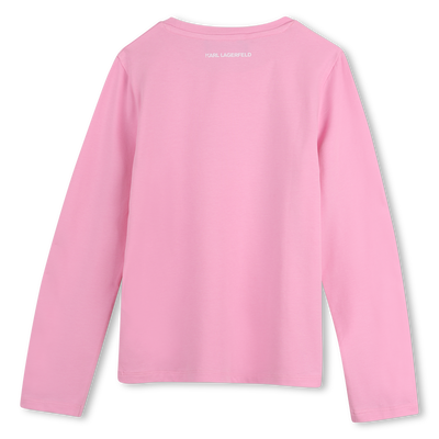Maglietta a maniche lunghe KARL LAGERFELD KIDS BAMBINA